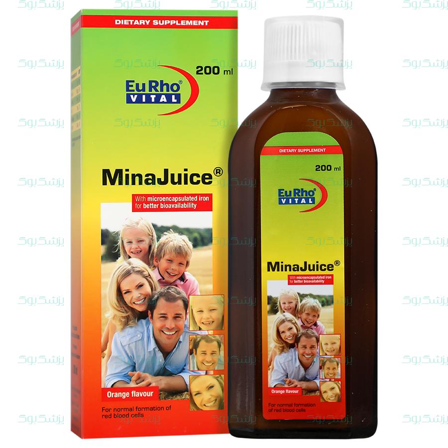 شربت مینا جویس یوروویتال 200میلی لیتر