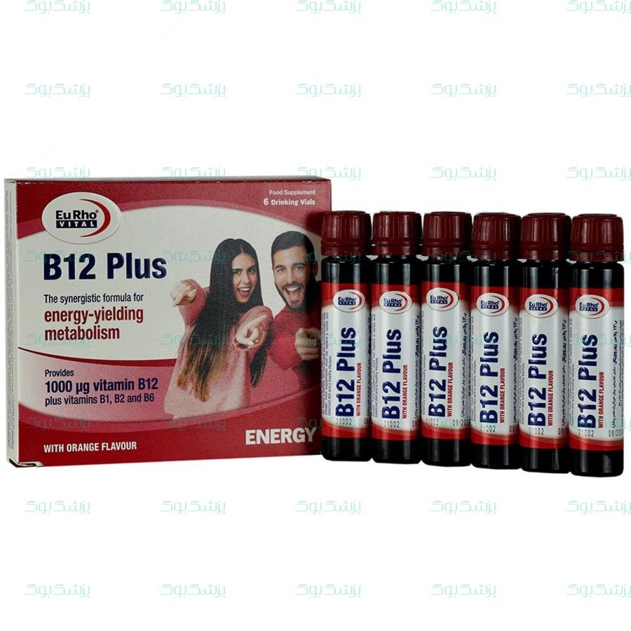 ویال خوراکی ب 12 پلاس یوروویتال 6 عدد