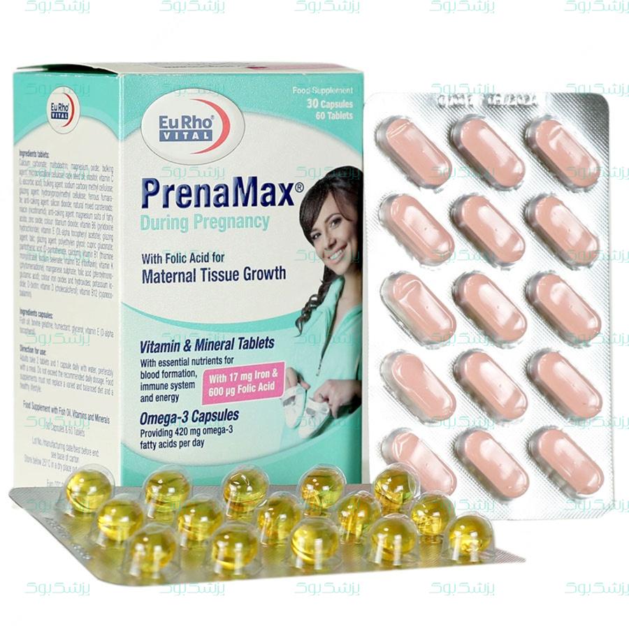 قرص و کپسول پرینامکس دیورینگ پرگننسی یوروویتال 90 عدد