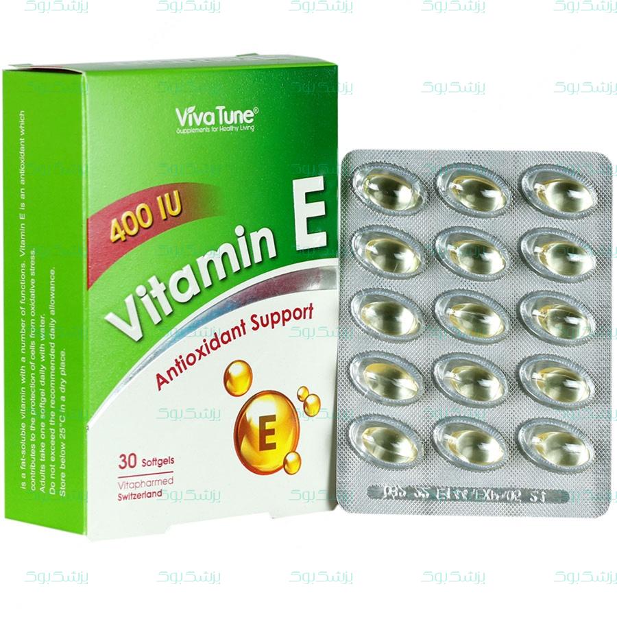 سافت ژل ویتامین ای ویوا تیون 400 واحدی ویوا تیون 30 عدد