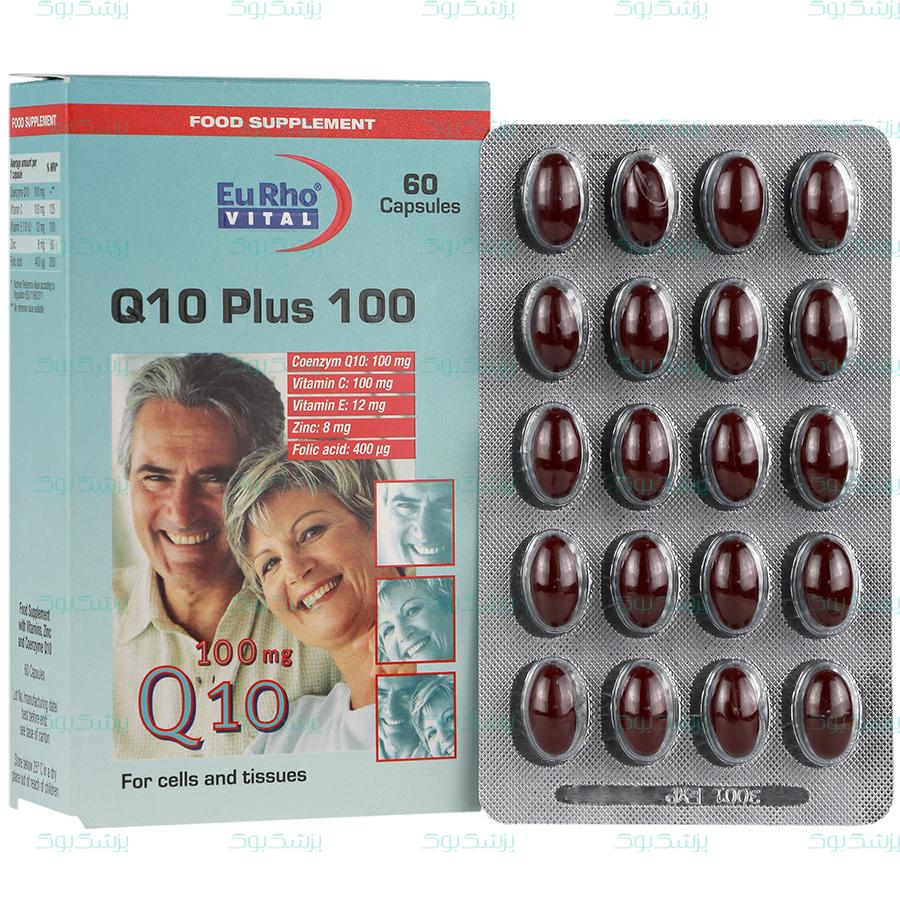 سافت ژل کیوتن پلاس 100 یوروویتال 60 عدد