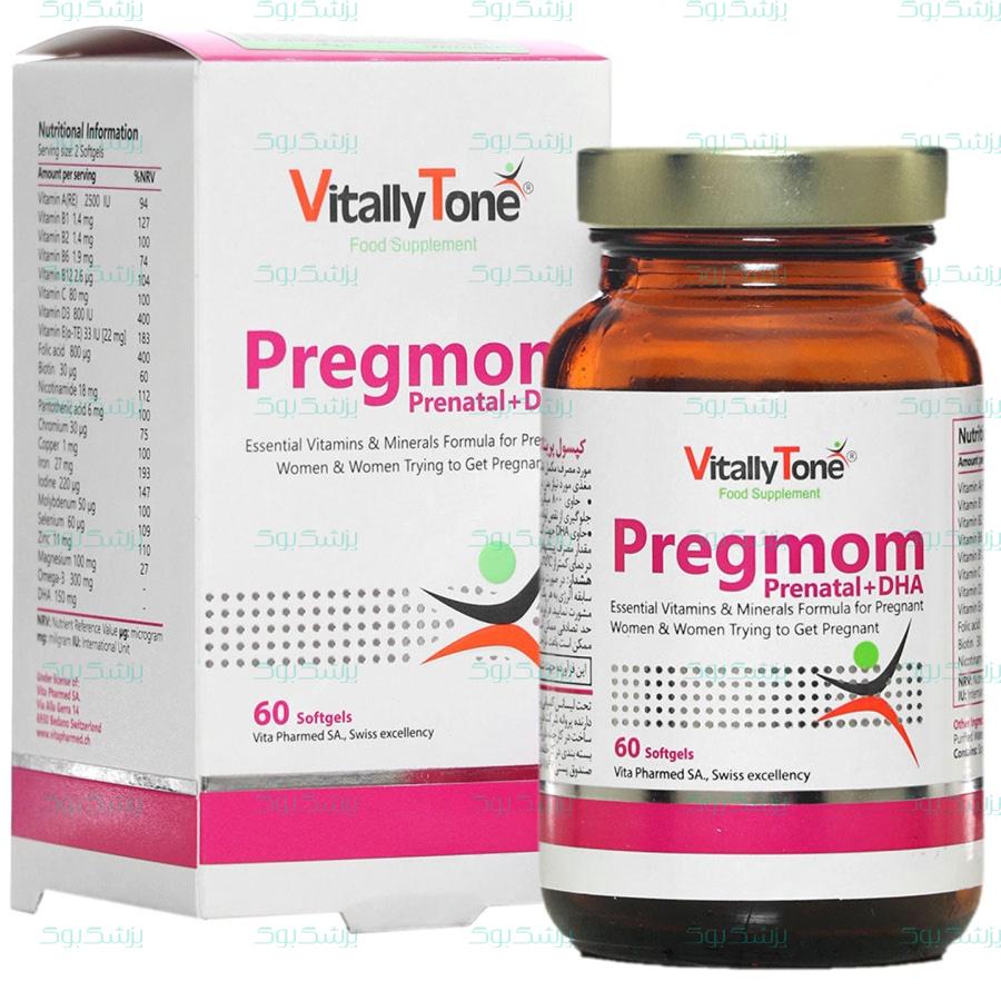 سافت ژل پرگمام ویتالی تون ویتالی تون 60 عدد